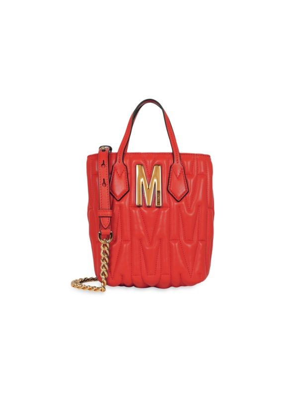 Сумка сэтчел Moschino Quilted Monogram Leather Moschino