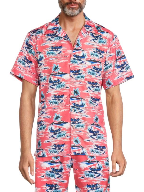 Рубашка Waikiki Tropical Camp Trunks Surf & Swim Co.