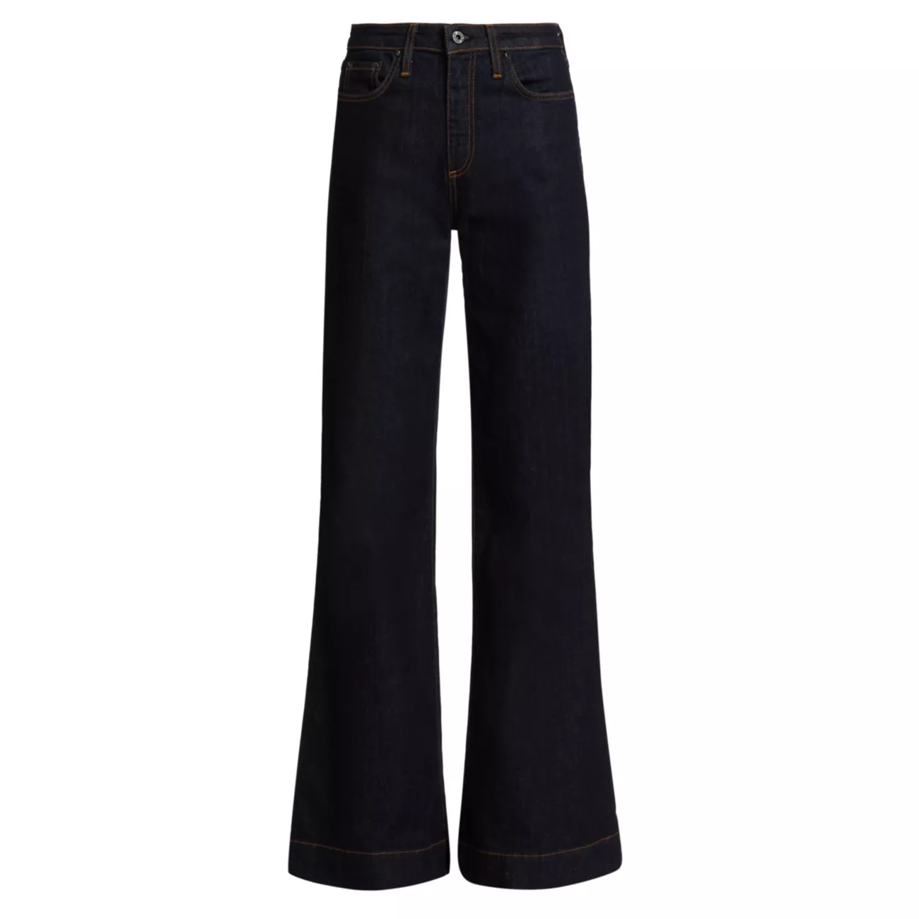 Juniper Olive Resin Mid-Rise Stretch Wide-Leg Jeans ASKK NY