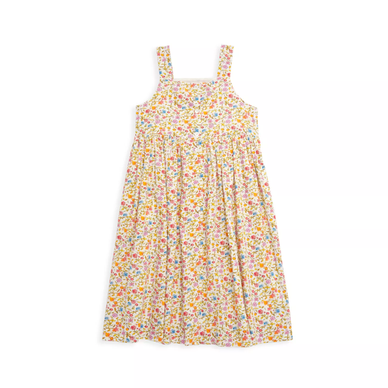 Маленькая девочка и усилитель; Платье Laly для девочек с цветочным принтом Bonpoint