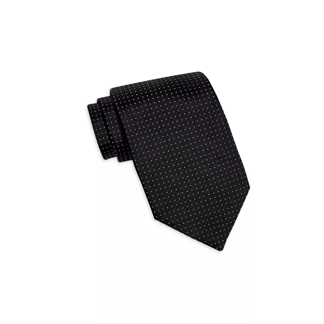 Шелковый галстук в горошек David Donahue