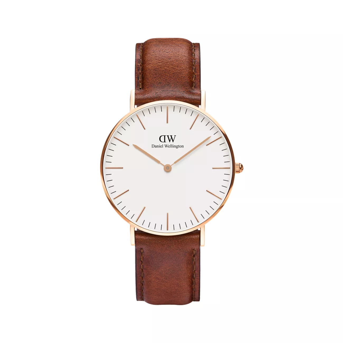 Классические часы St. Mawes с кожаным ремешком, 36 мм Daniel Wellington