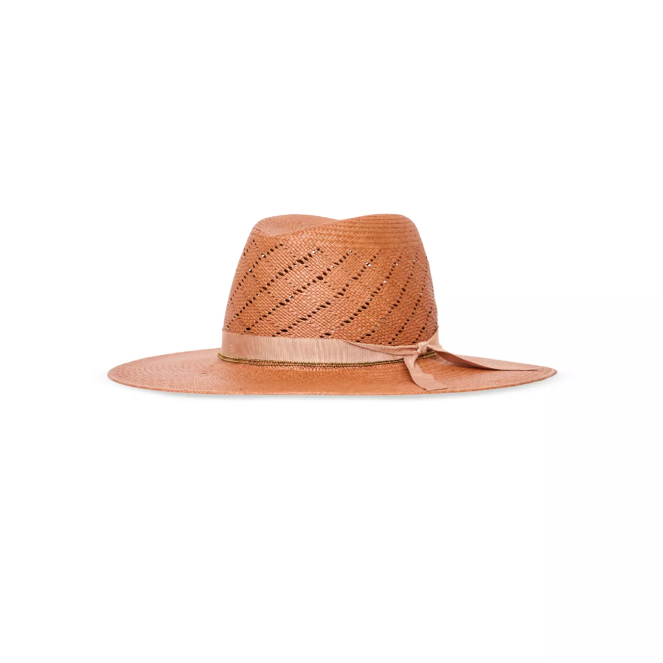 Соломенная шляпа-федора с украшением Sequoia FREYA