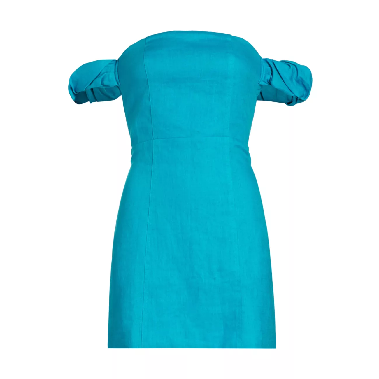 Льняное мини-платье Сари с открытыми плечами Hevron
