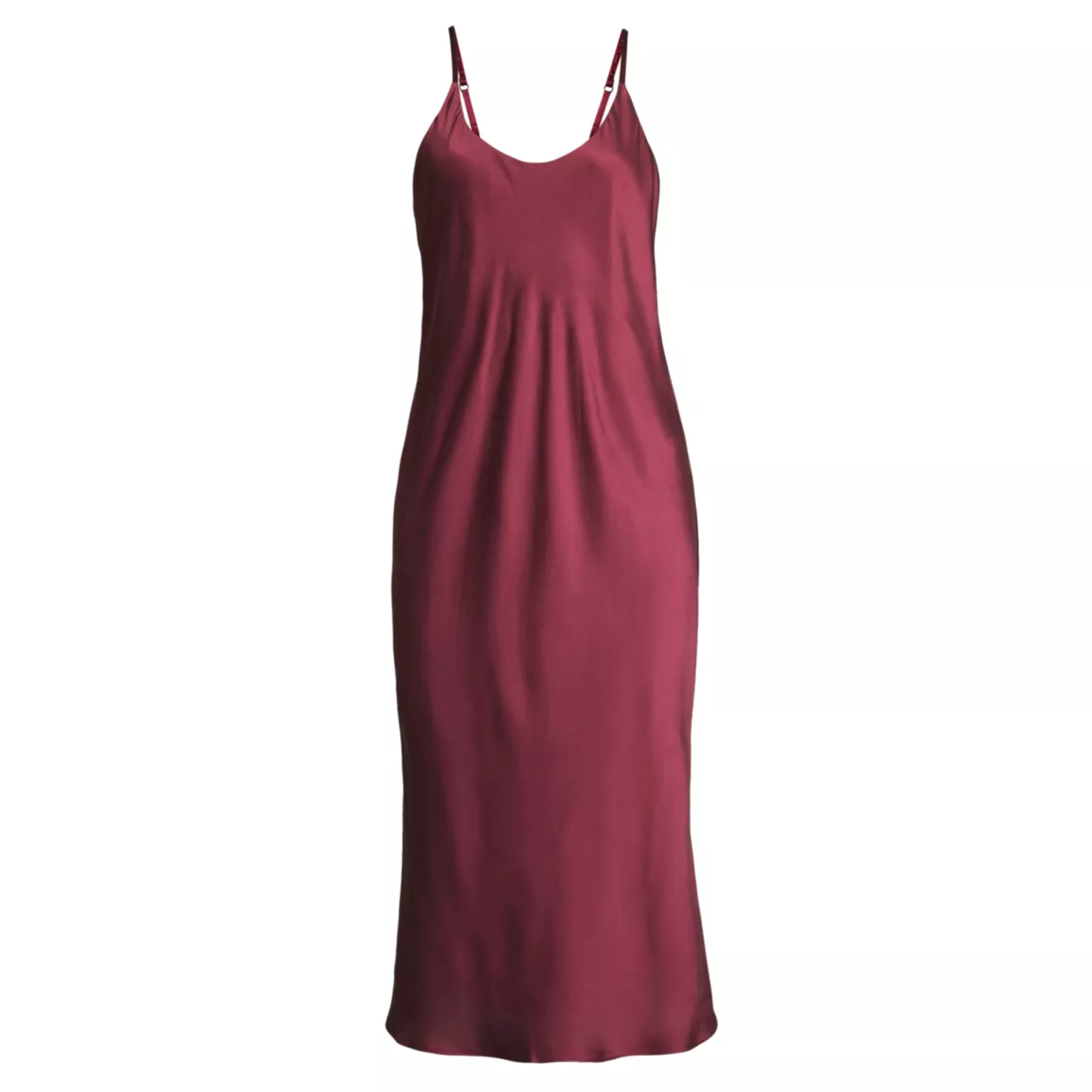 Моющееся шелковое платье-комбинация с косой окантовкой LUNYA