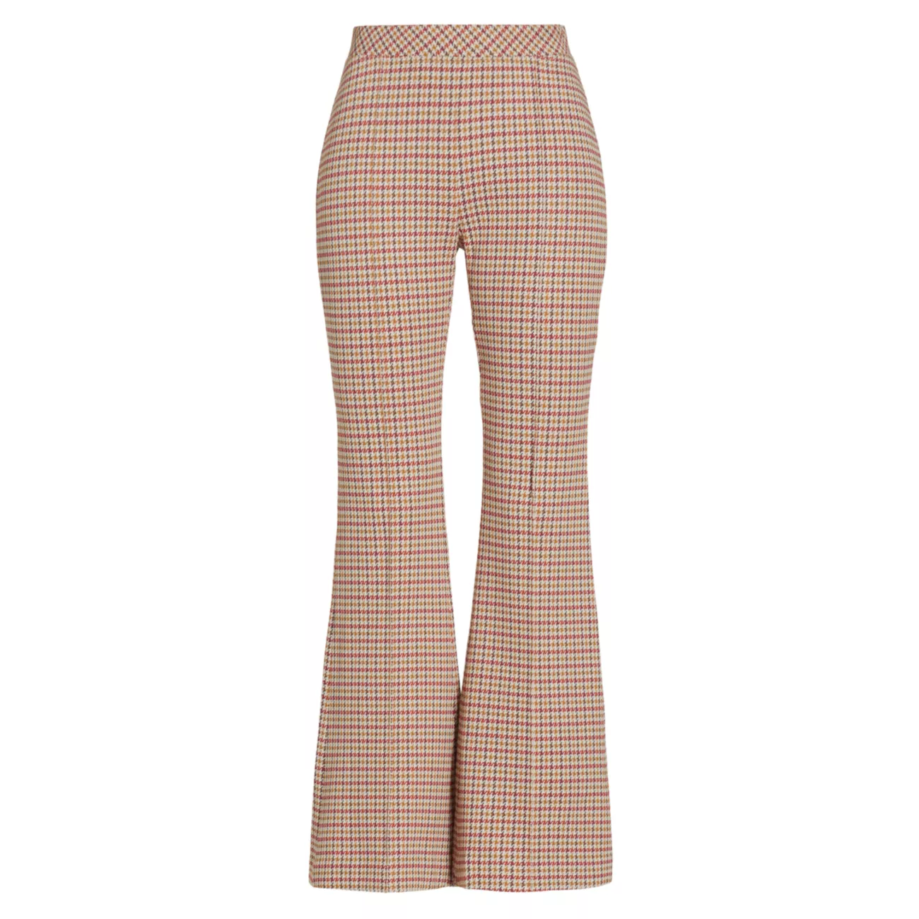 Houndstooth Stretch Crop Flare Pants Rosetta Getty