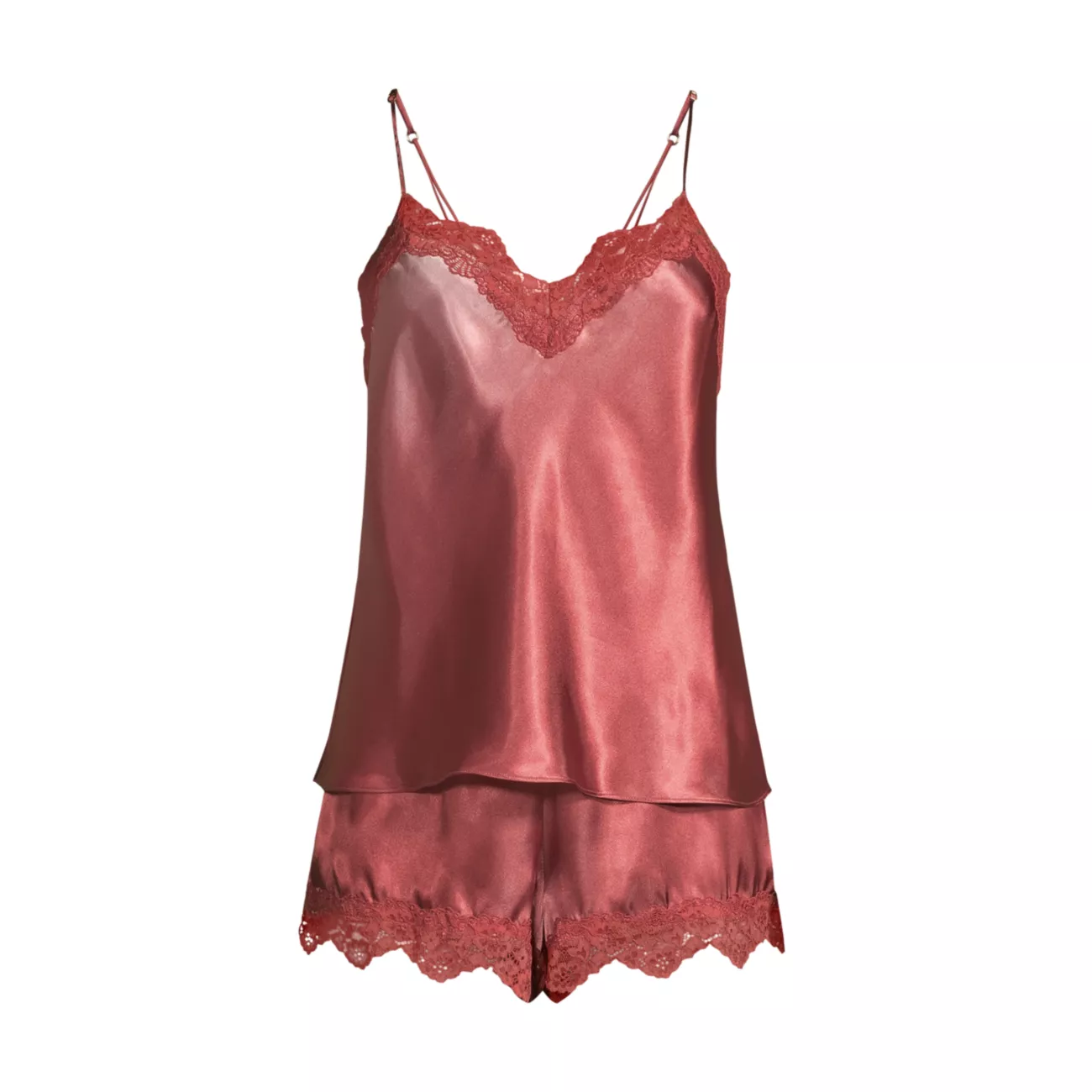 Madelyn Satin Cami &amp; Shorts Set In Bloom by Jonquil