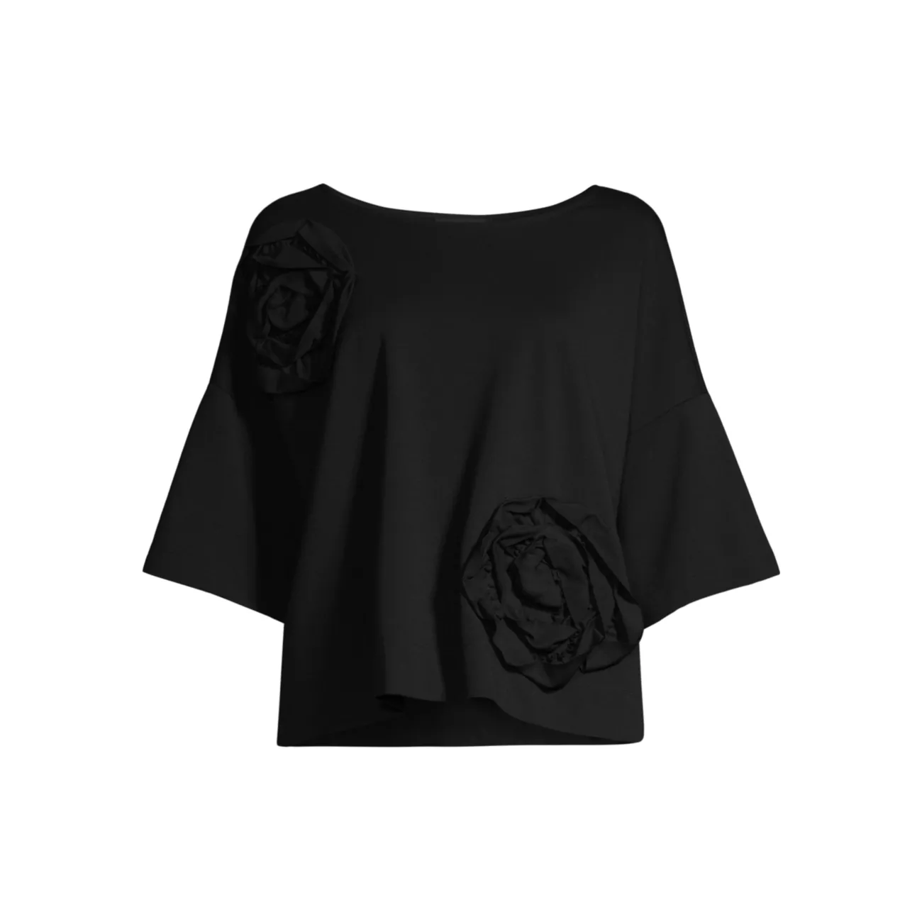 Блузка из понте с цветочной вышивкой Natori