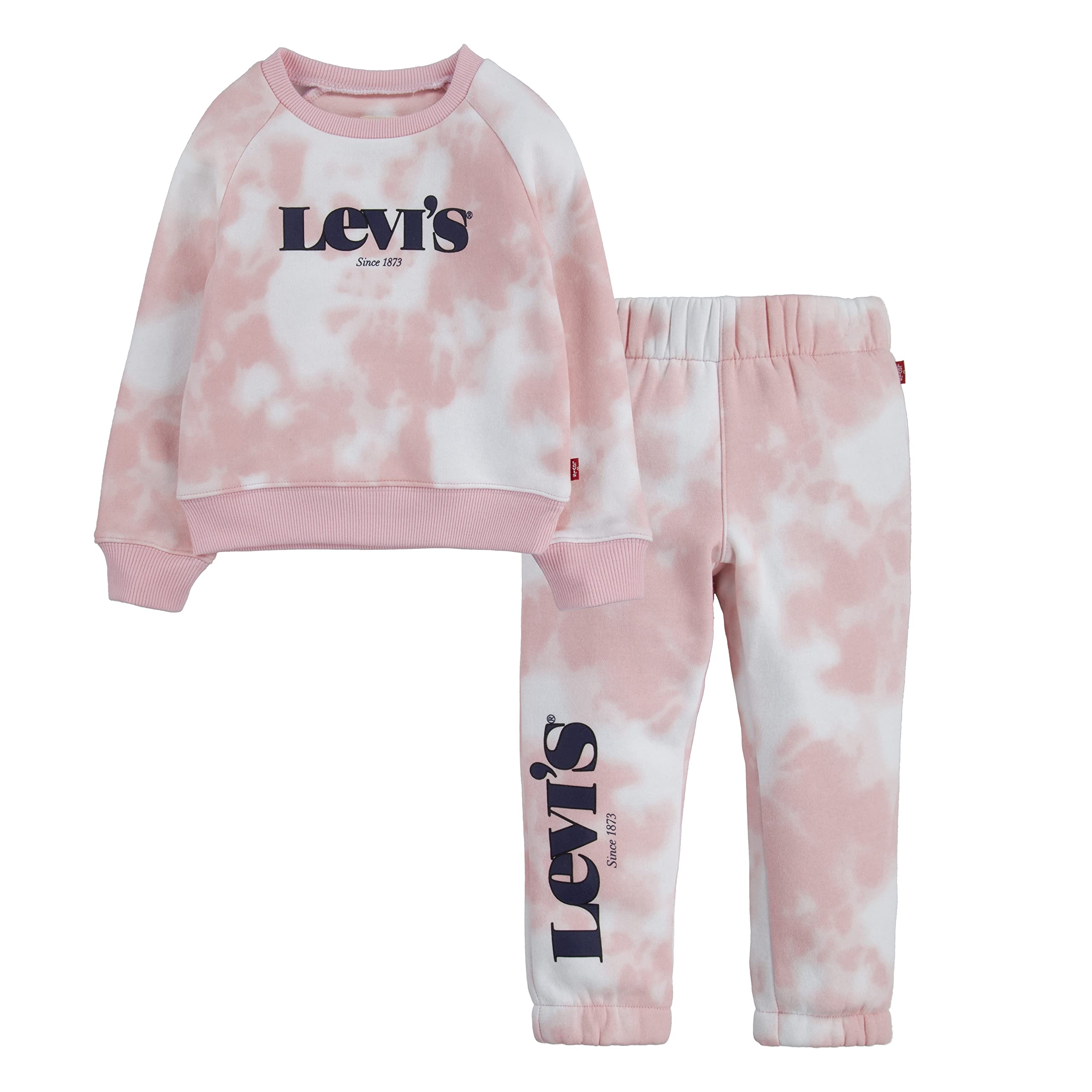 Детский комплект из мягкого трикотажа Tie-Dye с длинным рукавом и брюками Levi's® Levi's®