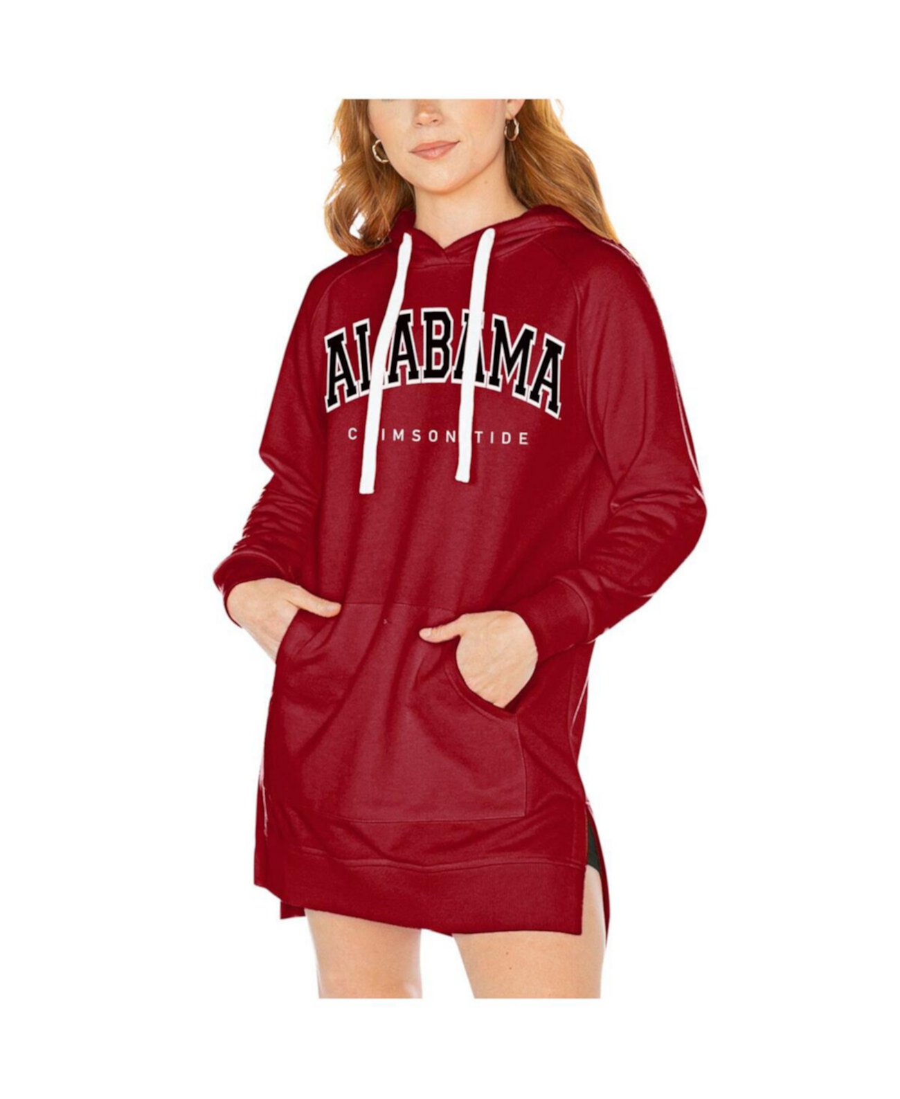 Женское платье-свитшот с капюшоном и капюшоном Crimson Alabama Crimson Tide Take a Knee Gameday Couture