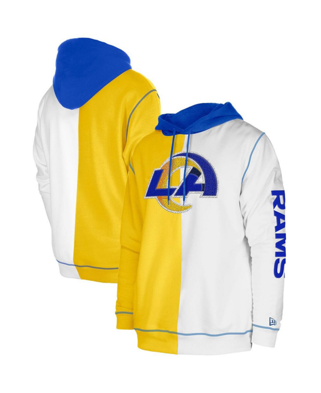 Мужской Пуловер New Era Los Angeles Rams Third Down Split Raglan New Era