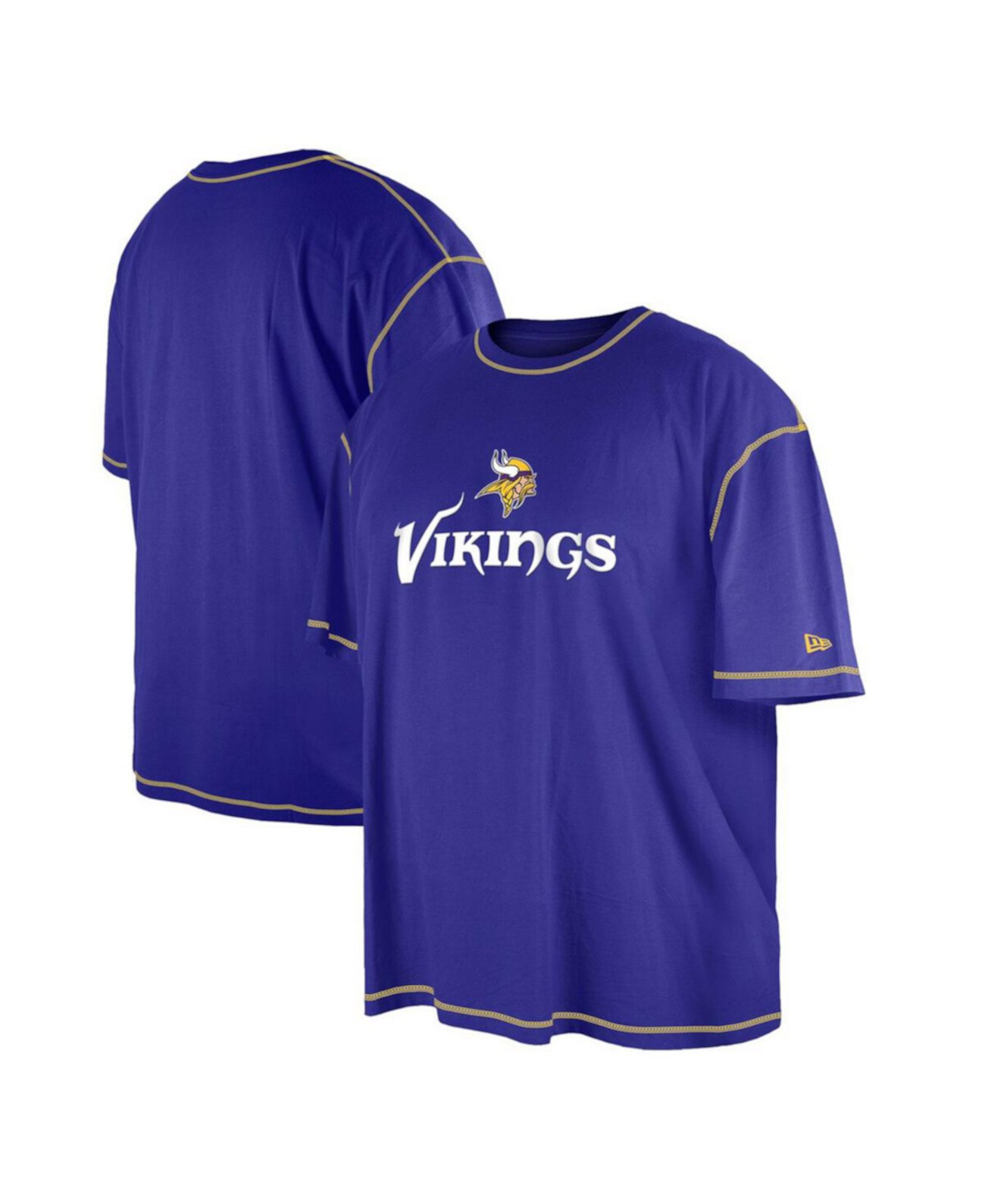 Мужская фиолетовая футболка с принтом Minnesota Vikings Third Down Big and Tall Puff New Era