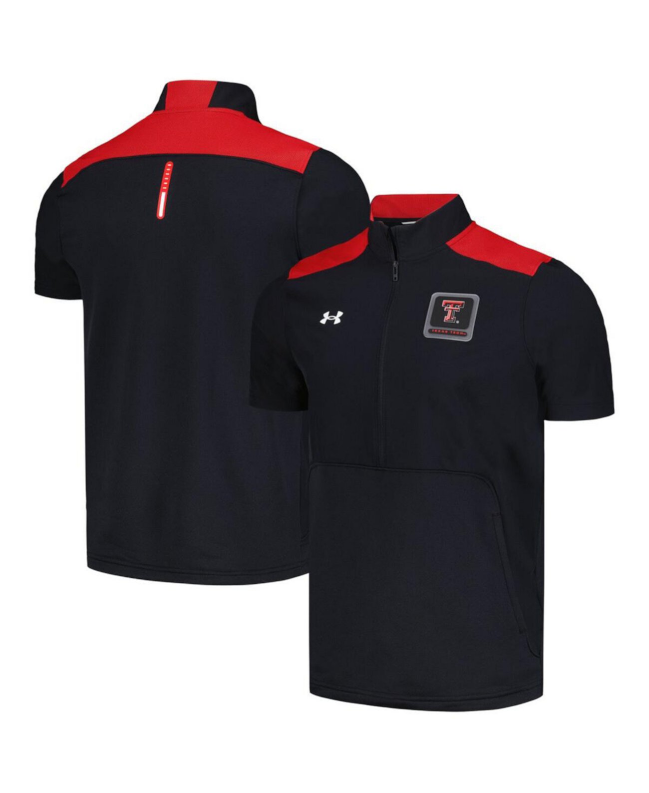 Мужская Куртка Under Armour Motivate Half-Zip Texas Tech Red Raiders Черная Under Armour