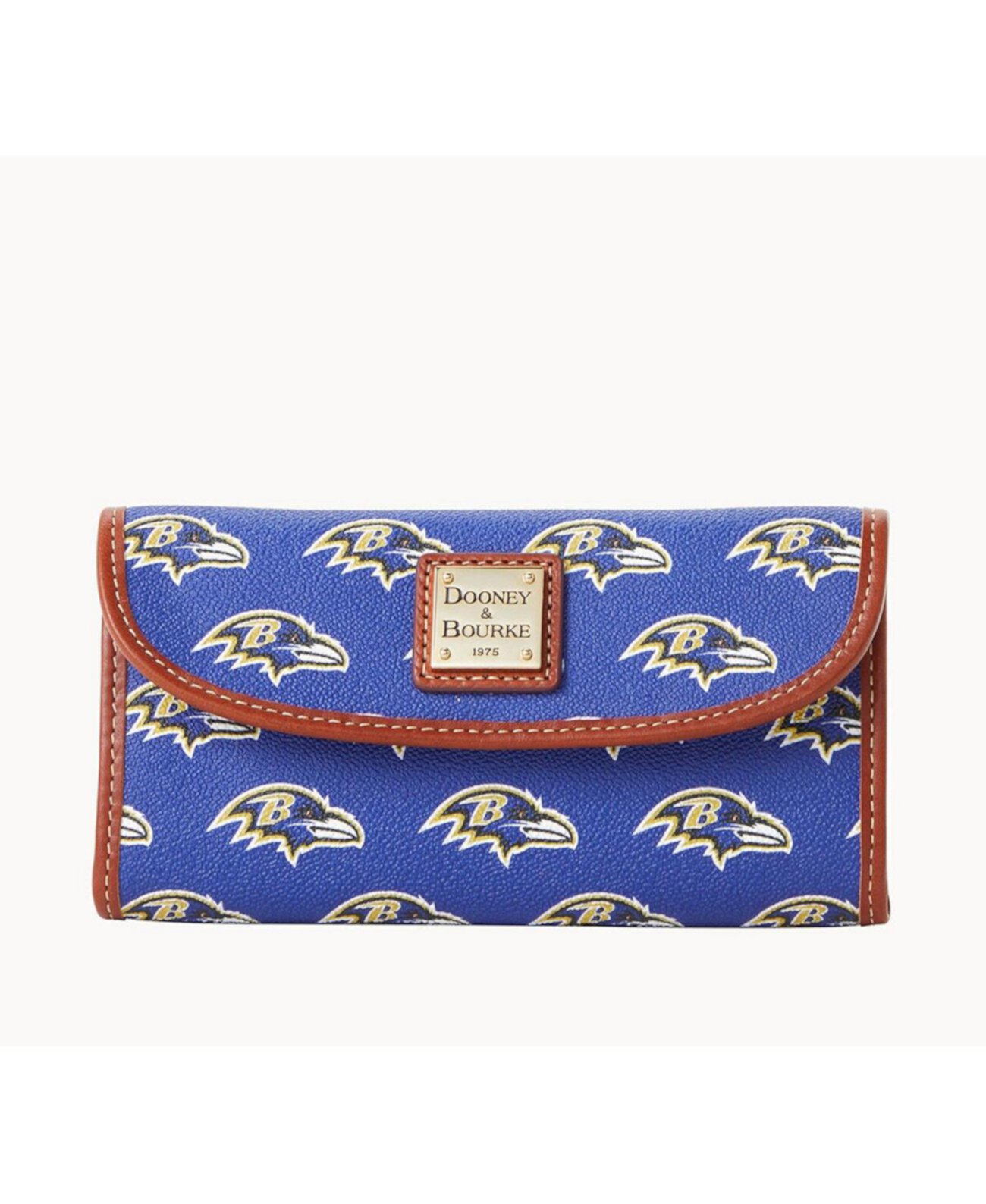 Женский клатч с логотипом Baltimore Ravens, 8 карманов, 2 отделения для банкнот Dooney & Bourke