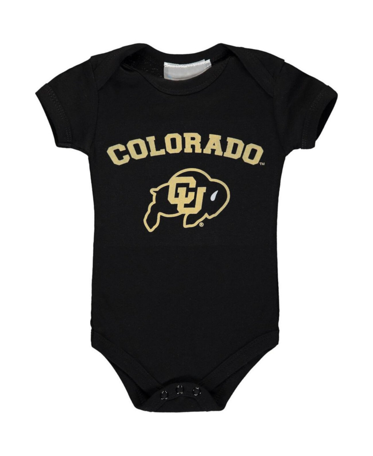 Черный боди Colorado Buffaloes Arch & Logo для мальчиков и девочек для младенцев Two Feet Ahead