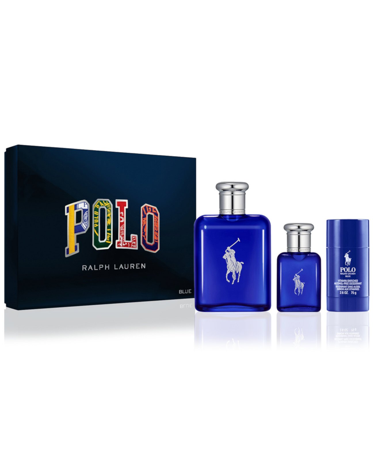 Men's 3-Pc. Polo Blue Eau de Toilette Gift Set Ralph Lauren