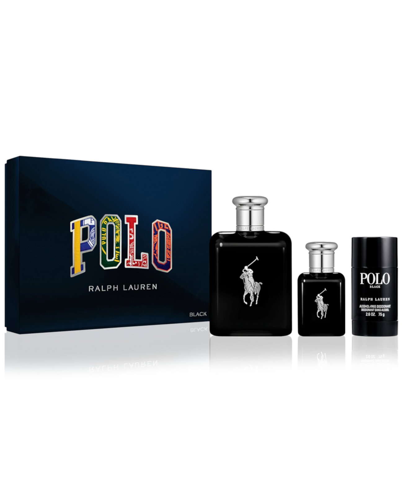 Men's 3-Pc. Polo Black Eau de Toilette Gift Set Ralph Lauren