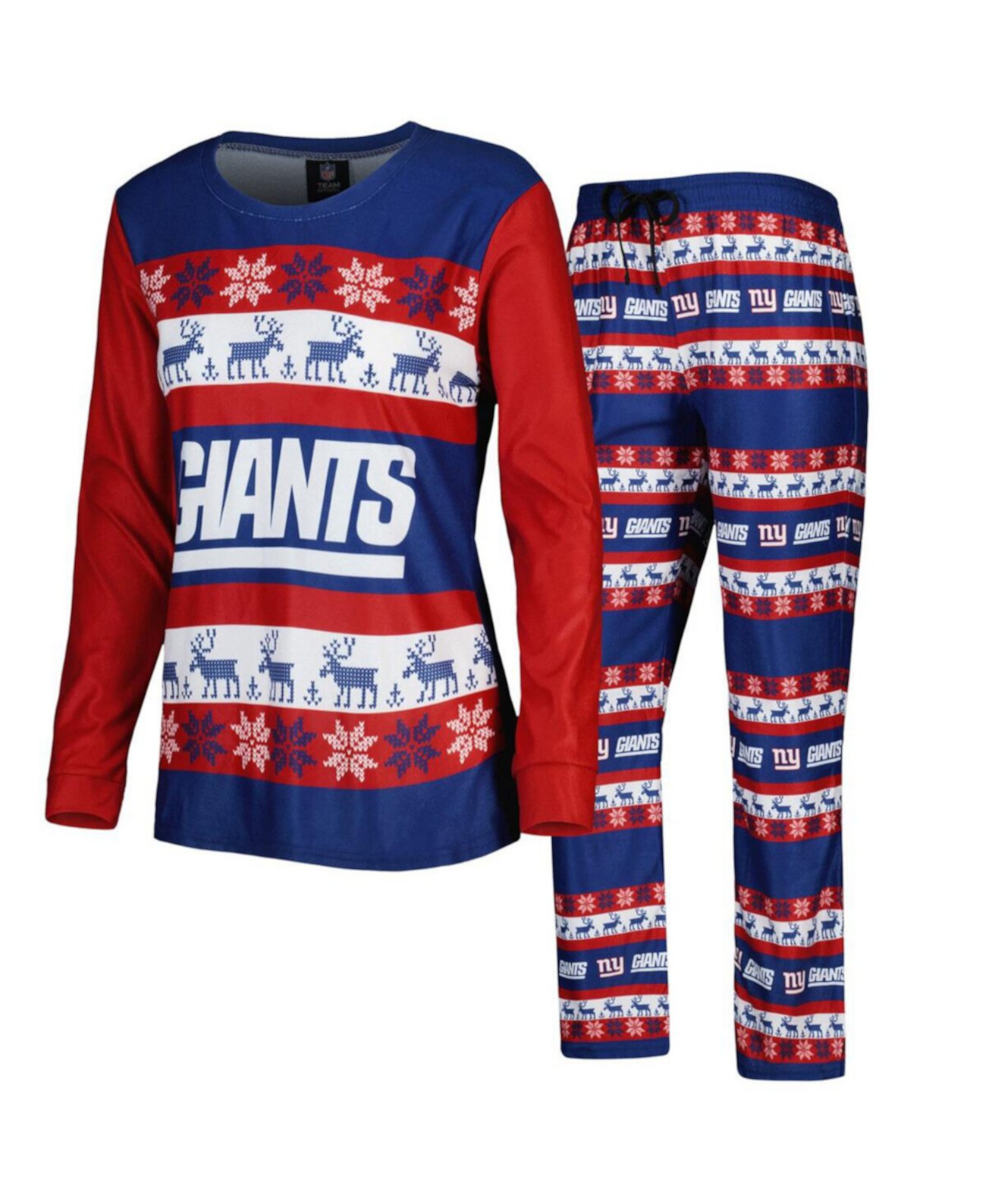 Женская Пижама FOCO New York Giants Holiday Ugly FOCO