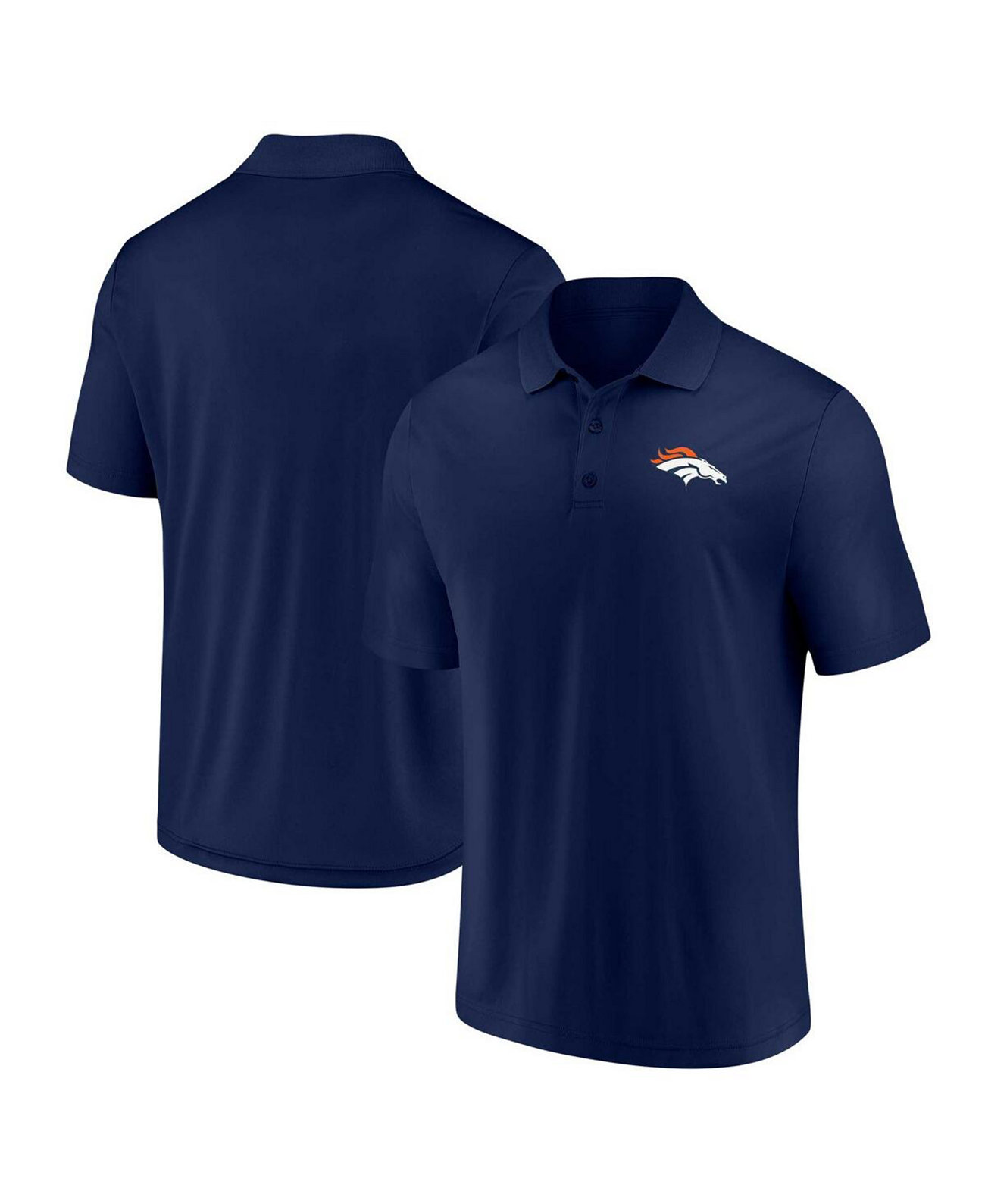 Мужская темно-синяя рубашка-поло Denver Broncos Component Fanatics
