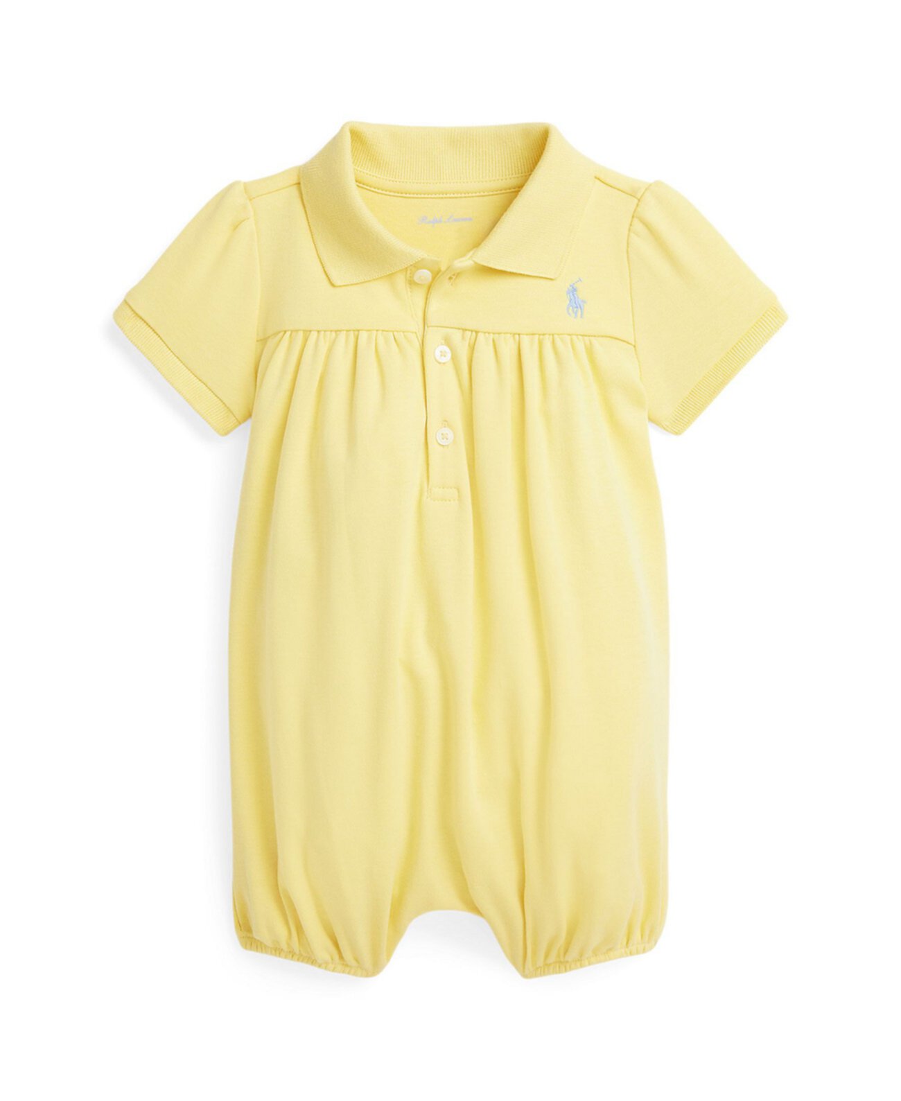 Детский Ромпер Polo Ralph Lauren Cotton Interlock Bubble Shortall для девочек Polo Ralph Lauren