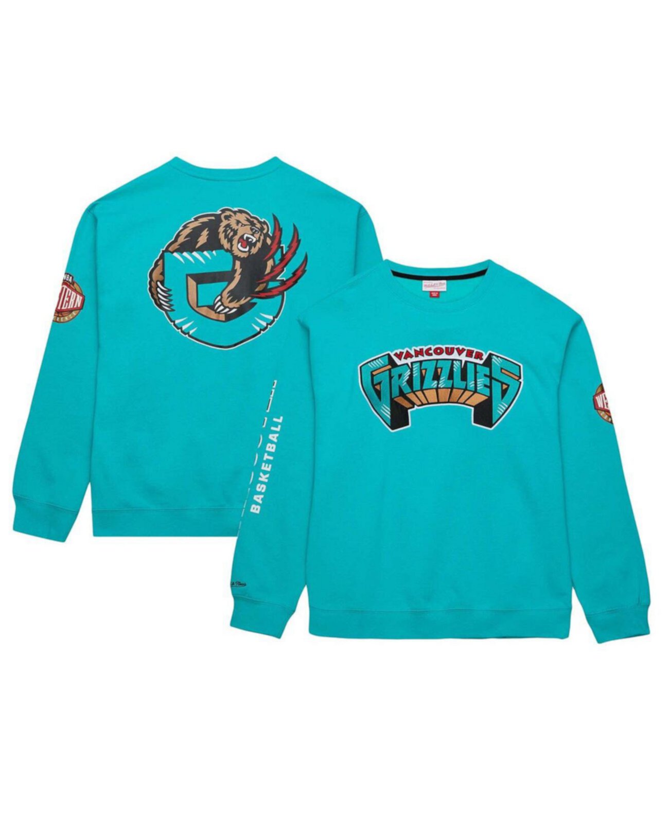 Мужской Пуловер Mitchell & Ness Vancouver Grizzlies Hardwood Classics There and Back Mitchell & Ness