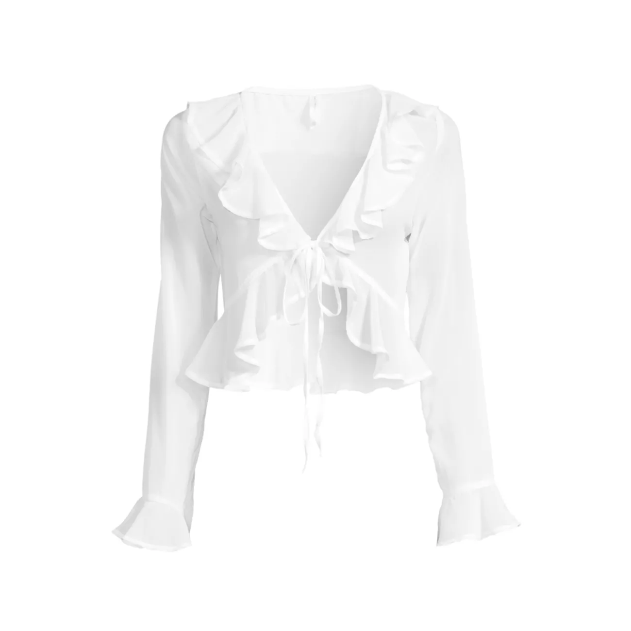 Winnie Ruffle-Trimmed Blouse Kat the Label