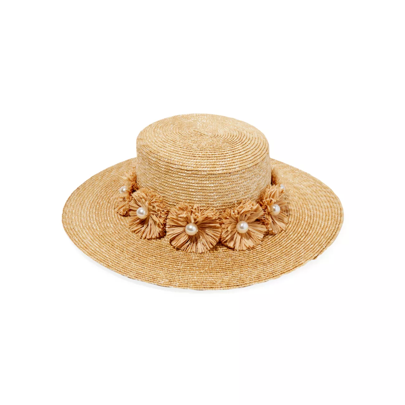 Соломенная шляпа с декором конфетти Lele Sadoughi