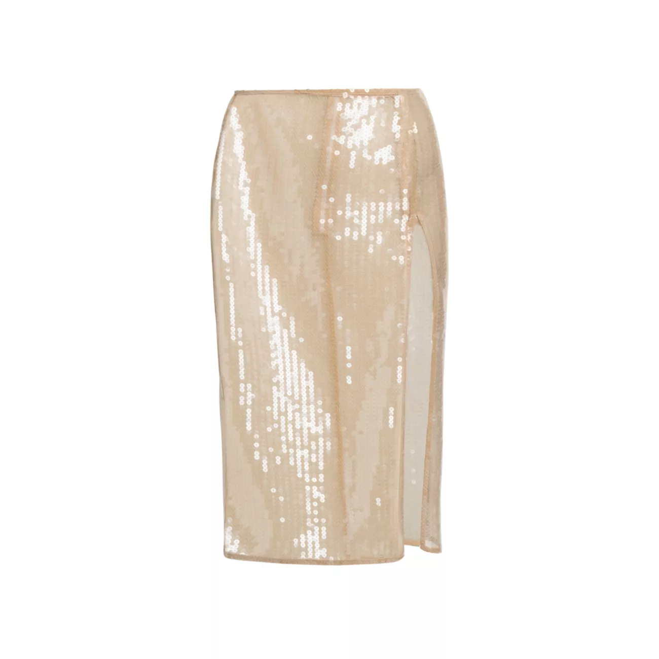 Прозрачная юбка-карандаш с пайетками Nensi Dojaka