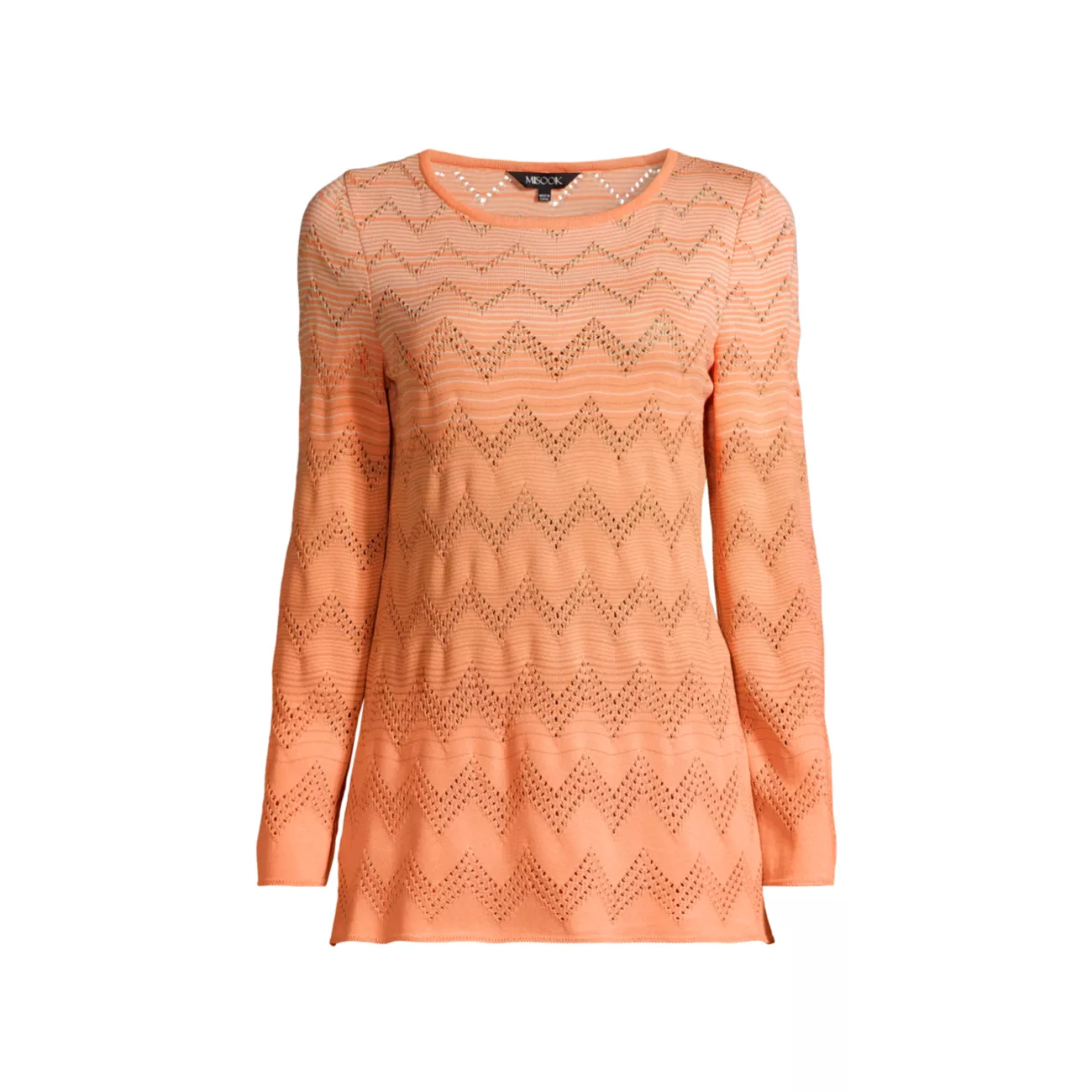 Ombré Pointelle Knit Top Misook