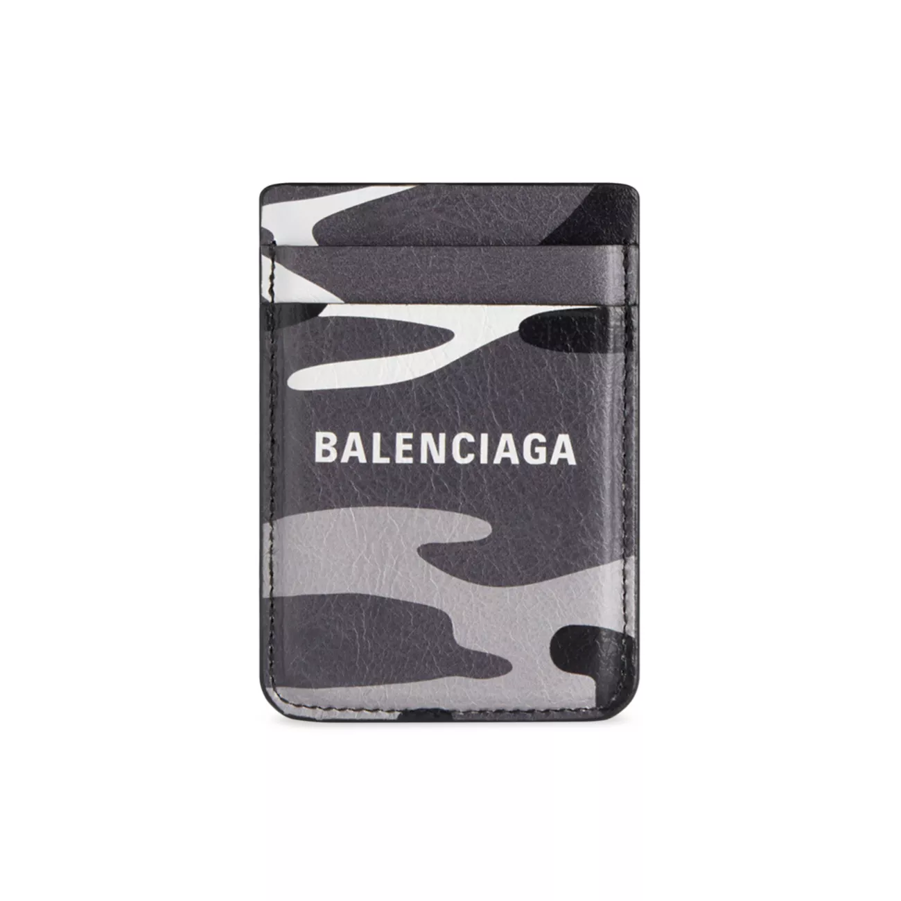 Магнитный футляр для карт с камуфляжным принтом Balenciaga