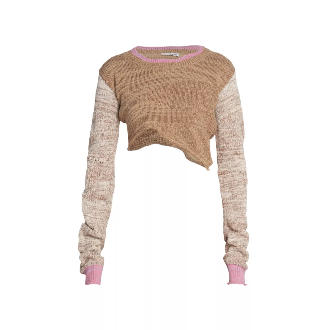 Kenola Colorblocked Cropped Sweater Acne Studios
