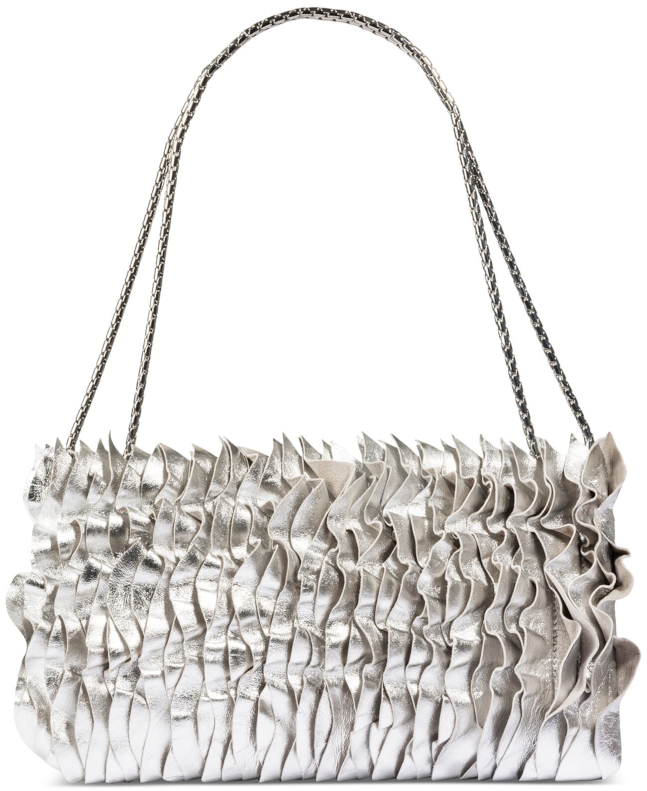 Кожаная сумка через плечо среднего размера с волнистыми оборками Dahlia Jason Wu