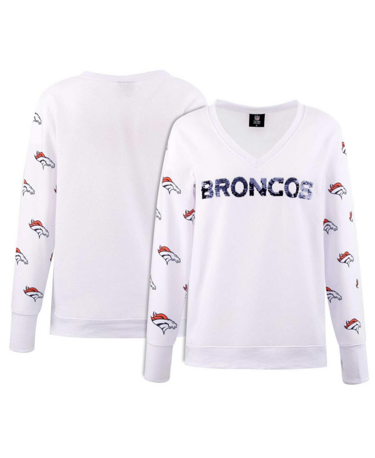 Женская Джерси Cuce Маяк с пайетками Denver Broncos Cuce