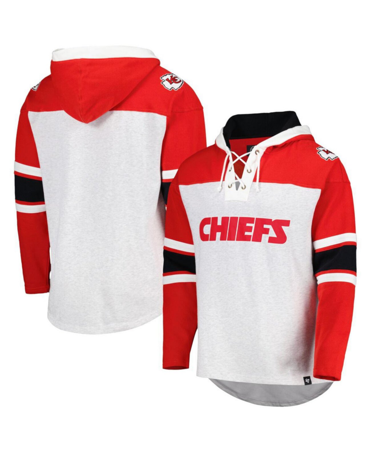 Мужской Пуловер '47 Brand Kansas City Chiefs Gridiron '47 Brand