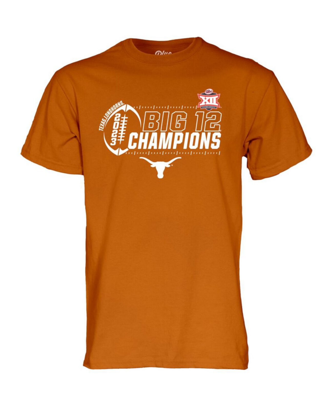 Мужская Джерси Blue 84 Texas Longhorns 2023 Чемпионы Конференции Big 12 по Футболу Blue 84