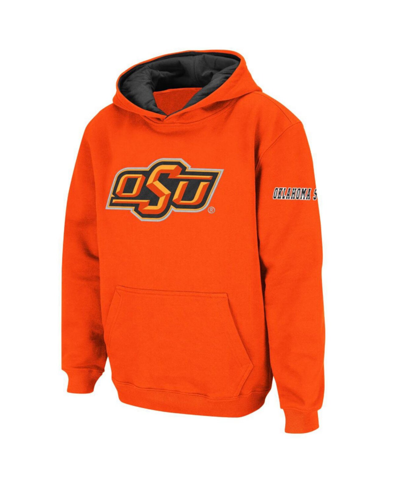 Оранжевый пуловер с капюшоном и логотипом команды Big Boys Oklahoma State Cowboys Stadium Athletic