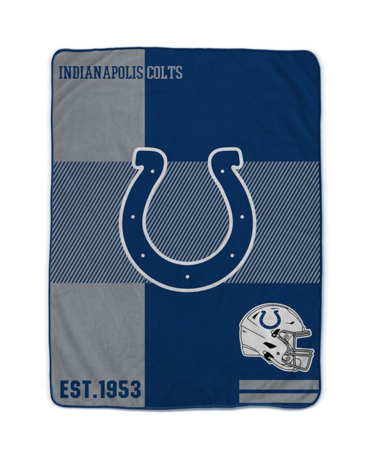 Декоративное одеяло из шерпы Indianapolis Colts размером 60 x 80 дюймов Pegasus Home Fashions