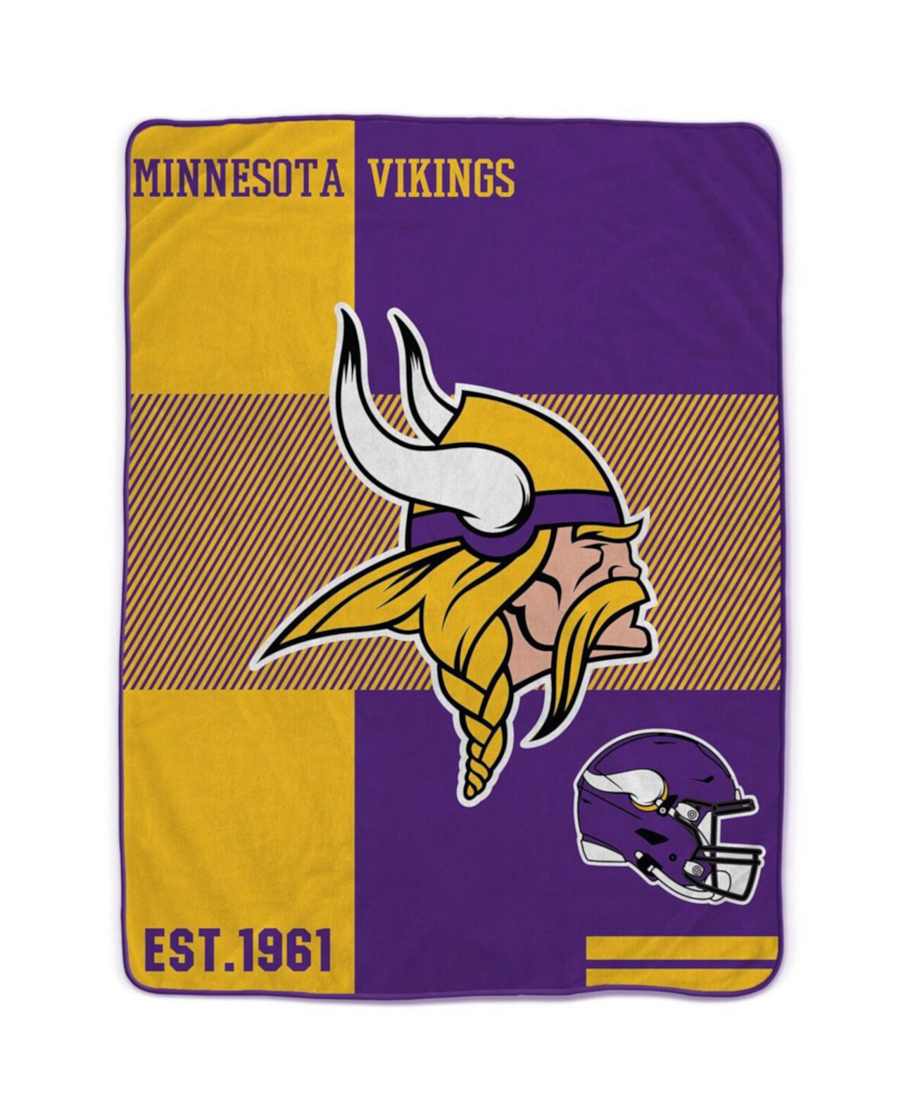 Одеяло из шерпа Minnesota Vikings размером 60 x 80 дюймов Pegasus Home Fashions