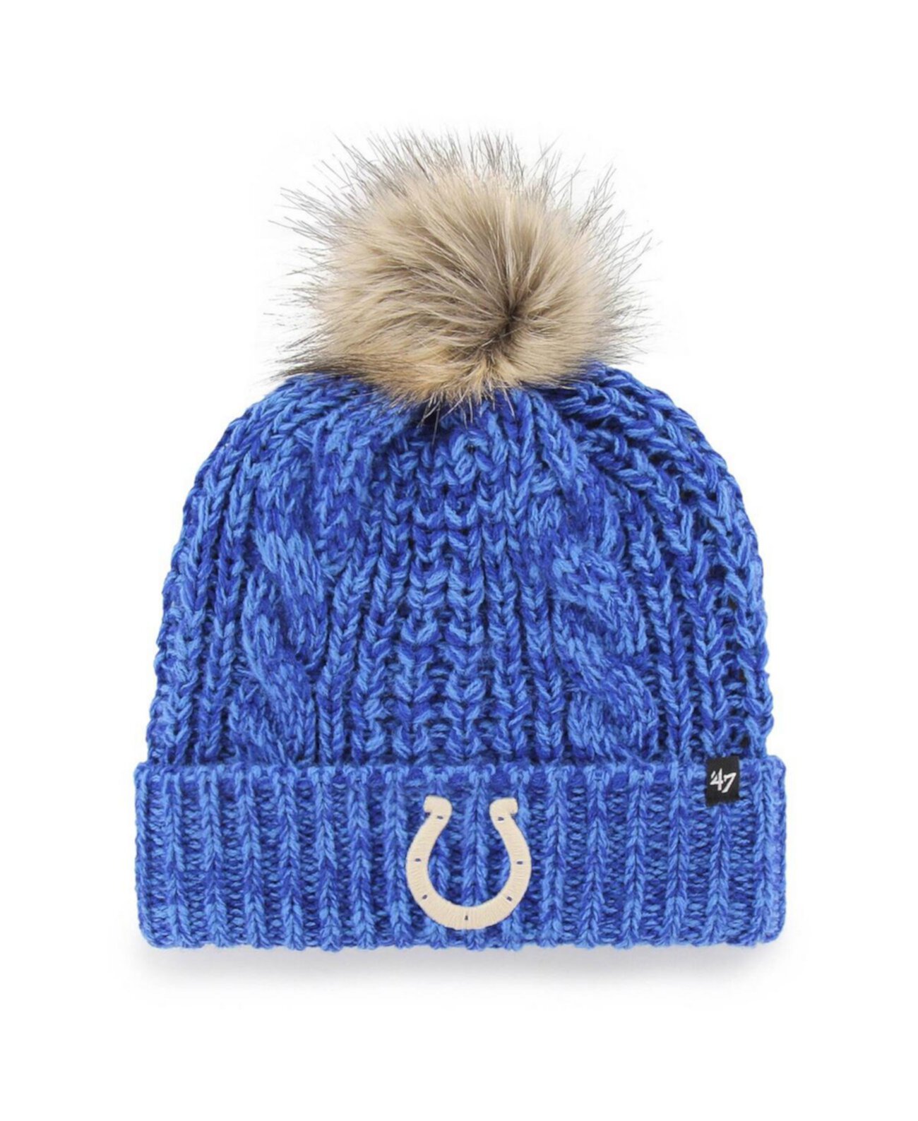 Акриловая женская трикотажная шапка с помпоном Indianapolis Colts Meeko '47 Brand