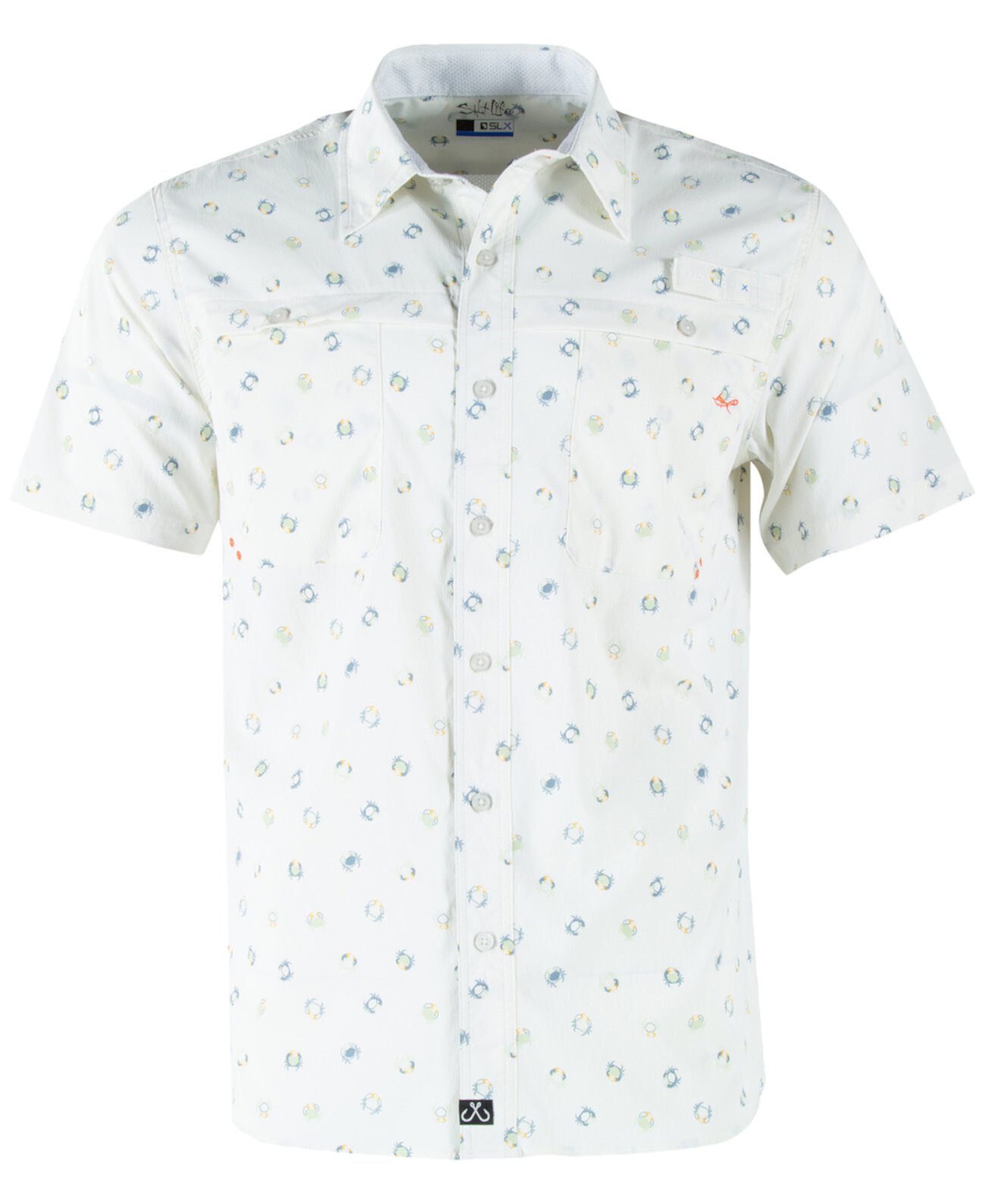 Мужская рубашка Get Crabby с короткими рукавами и пуговицами спереди Salt Life