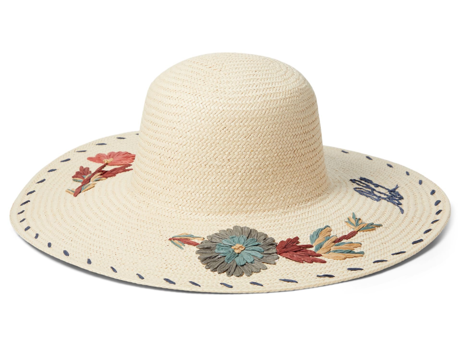Шляпа от солнца с вышитыми цветами LAUREN Ralph Lauren