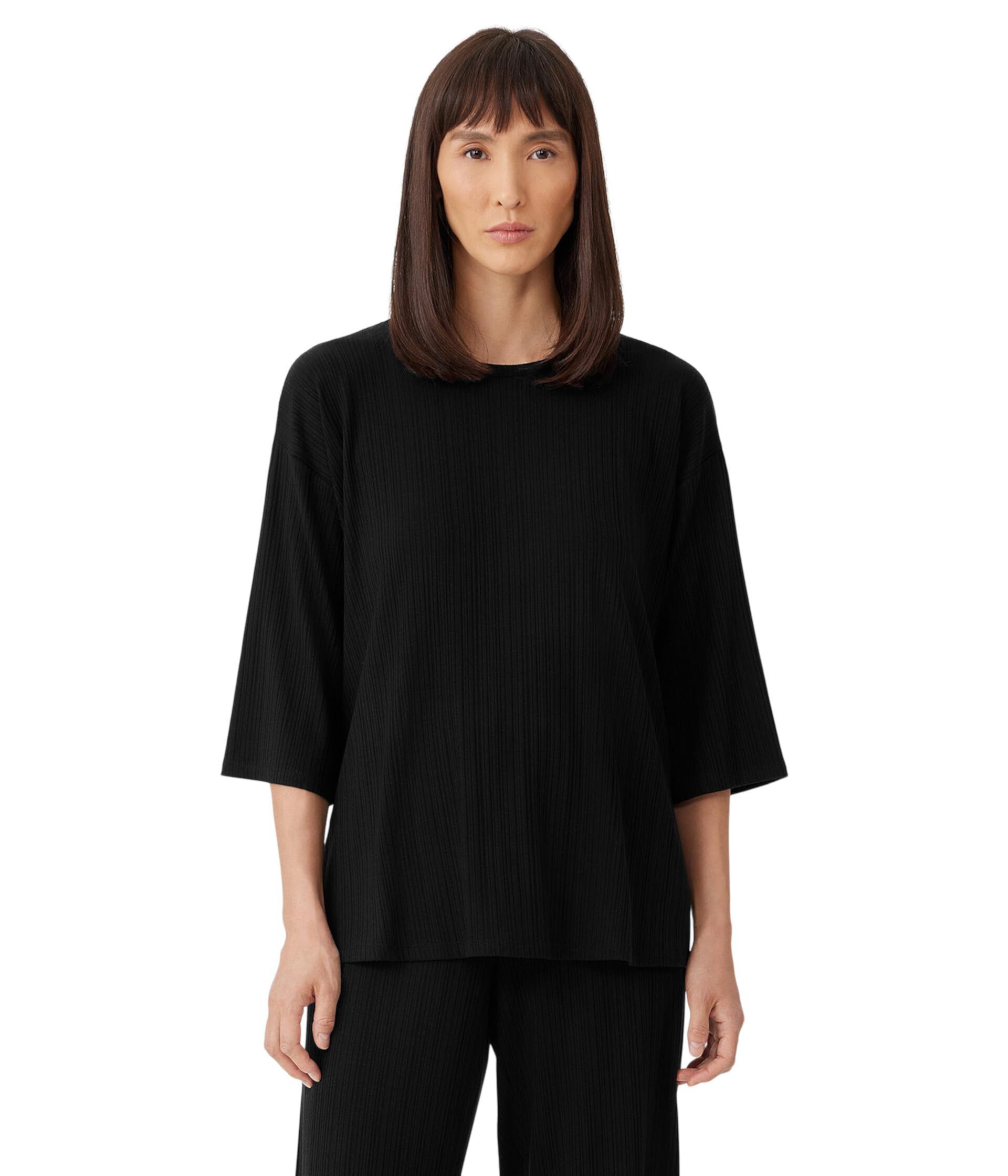 Женская Футболка Eileen Fisher Crew Neck Long Top Eileen Fisher