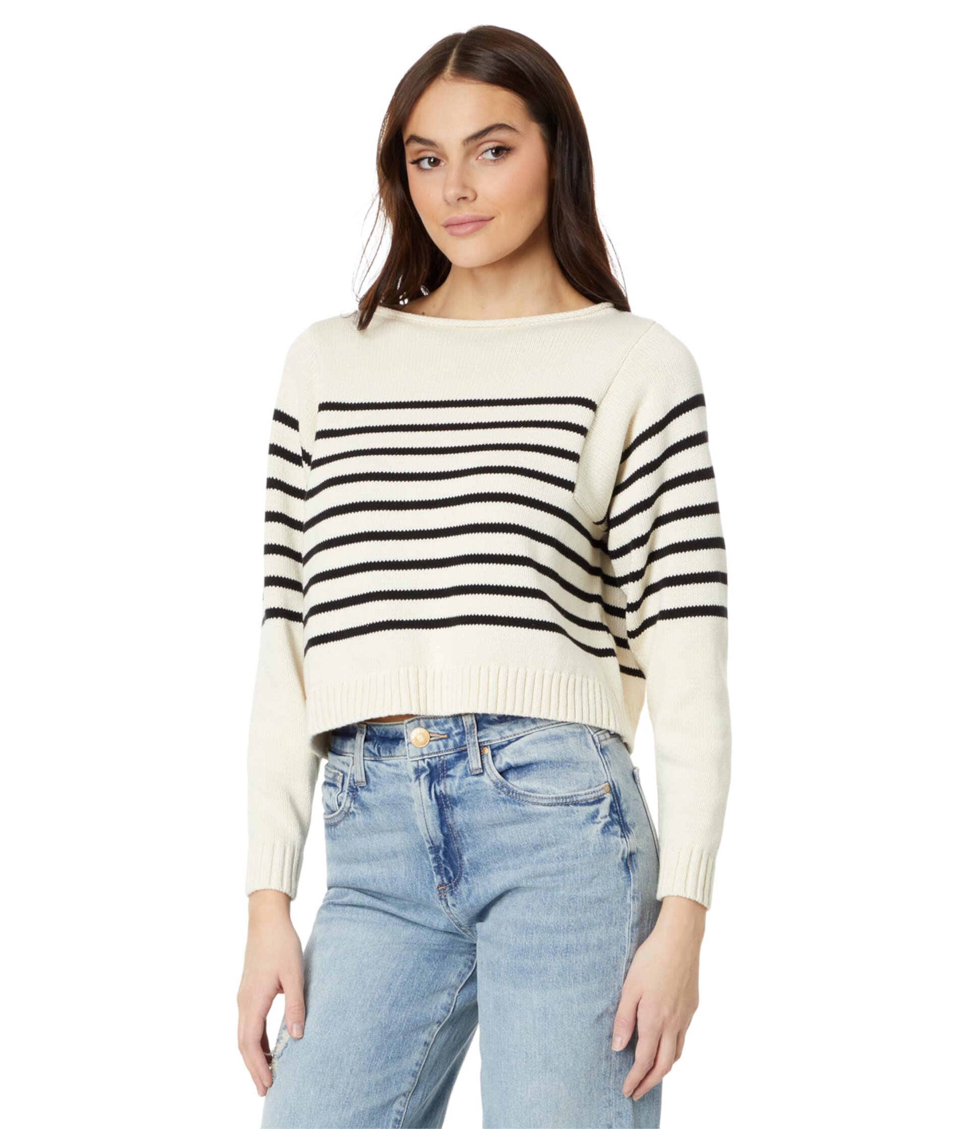 Женский Свитер Madewell Rolled-Neck Pullover в полоску Madewell