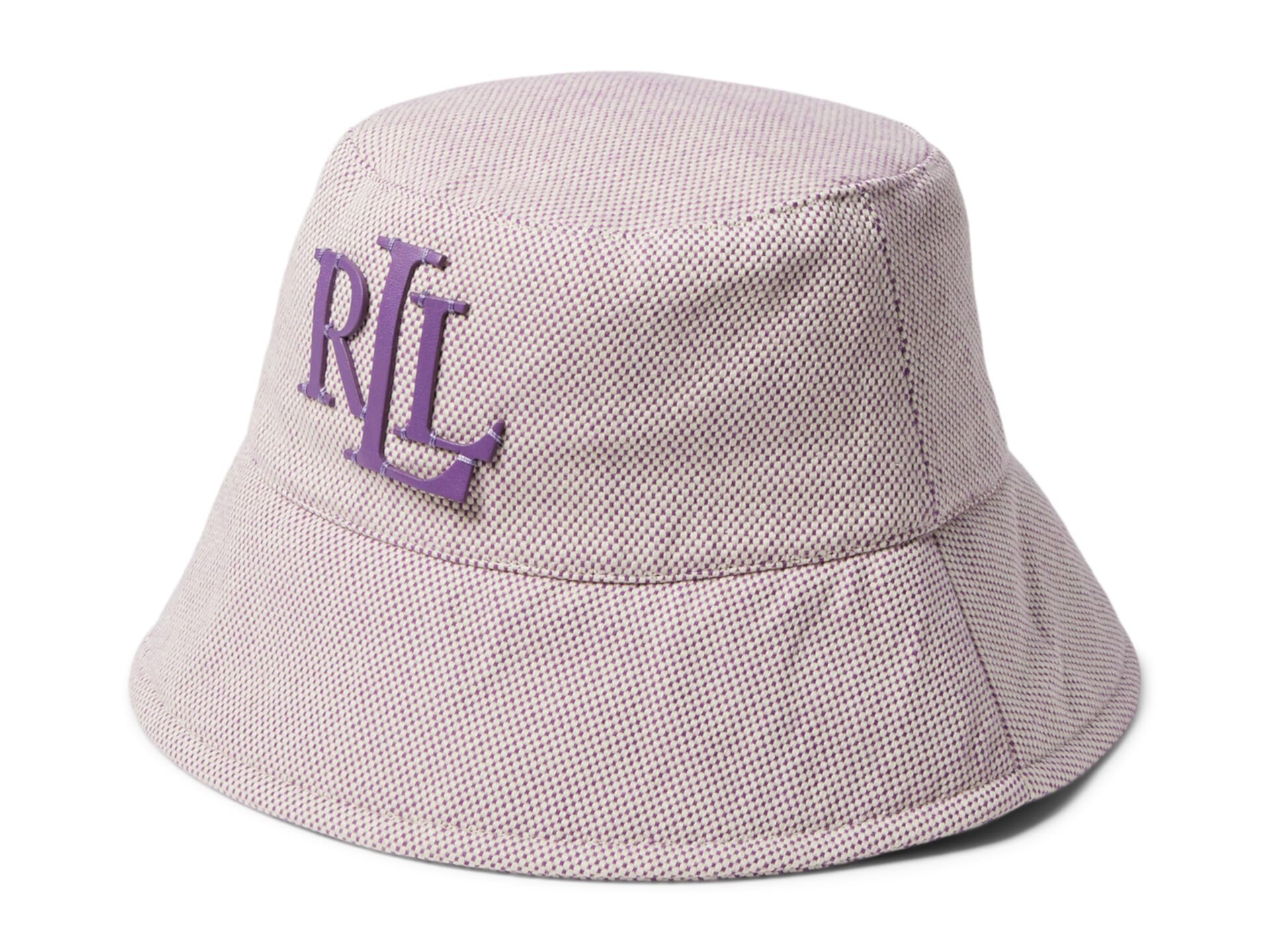 Cross Dye Canvas Bucket Hat with Tacked Logo LAUREN Ralph Lauren