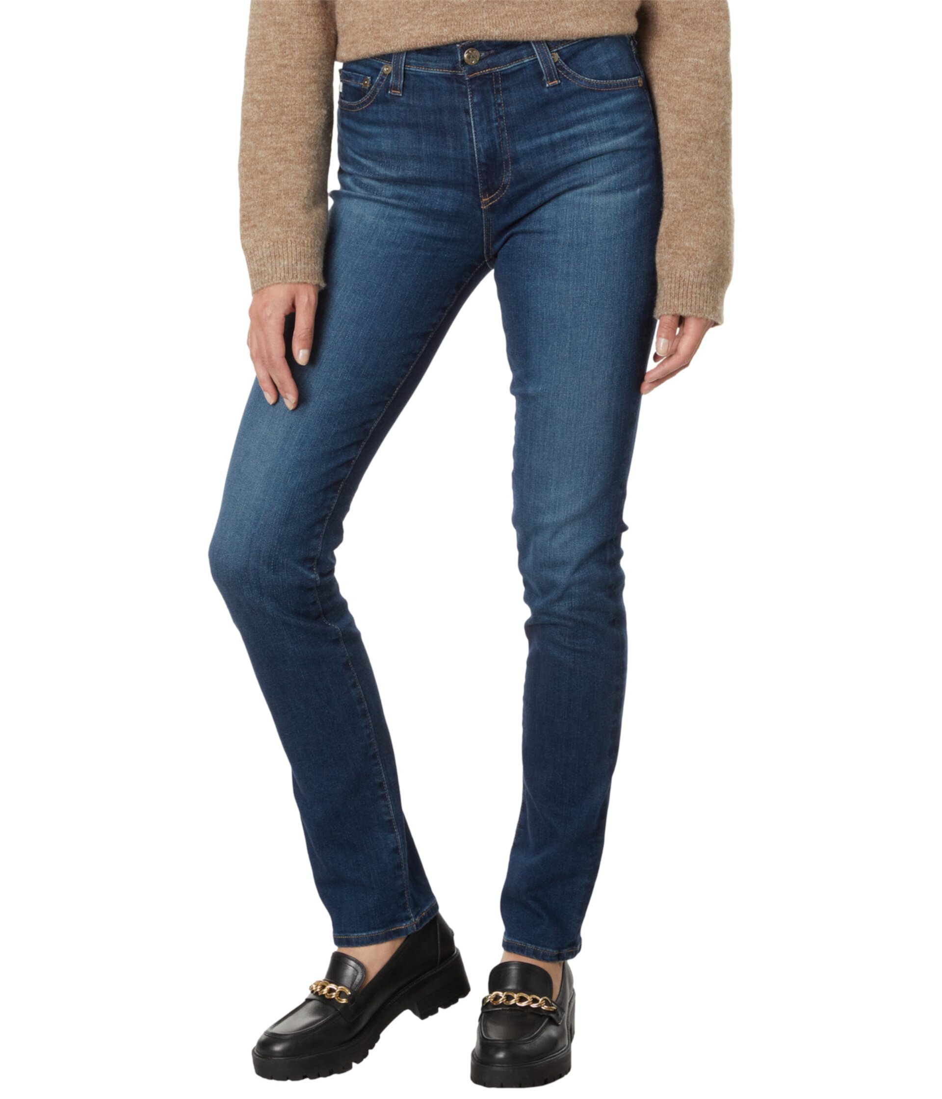Модель Mari High-Rise Slim Straight, удлиненная за 7 лет погружения AG Jeans