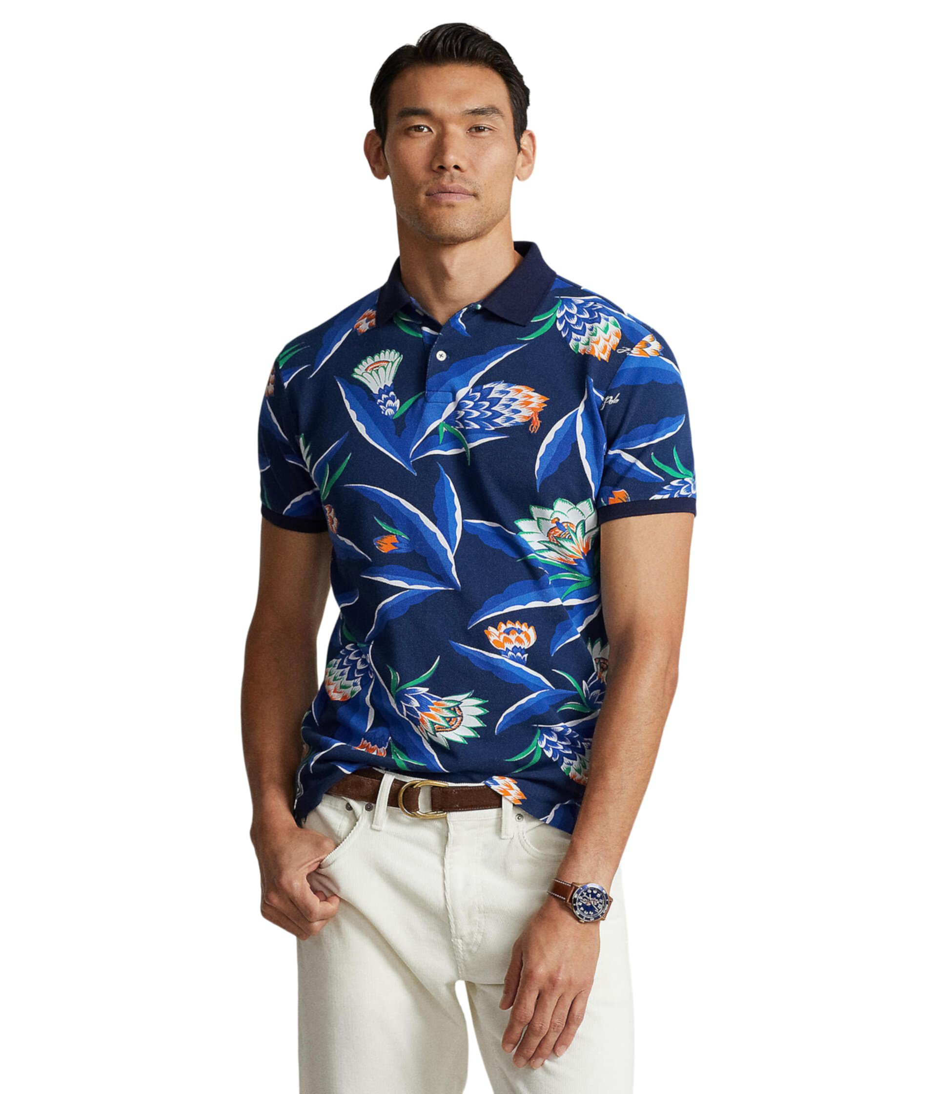 Мужская рубашка-поло с цветочным узором Polo Ralph Lauren Polo Ralph Lauren