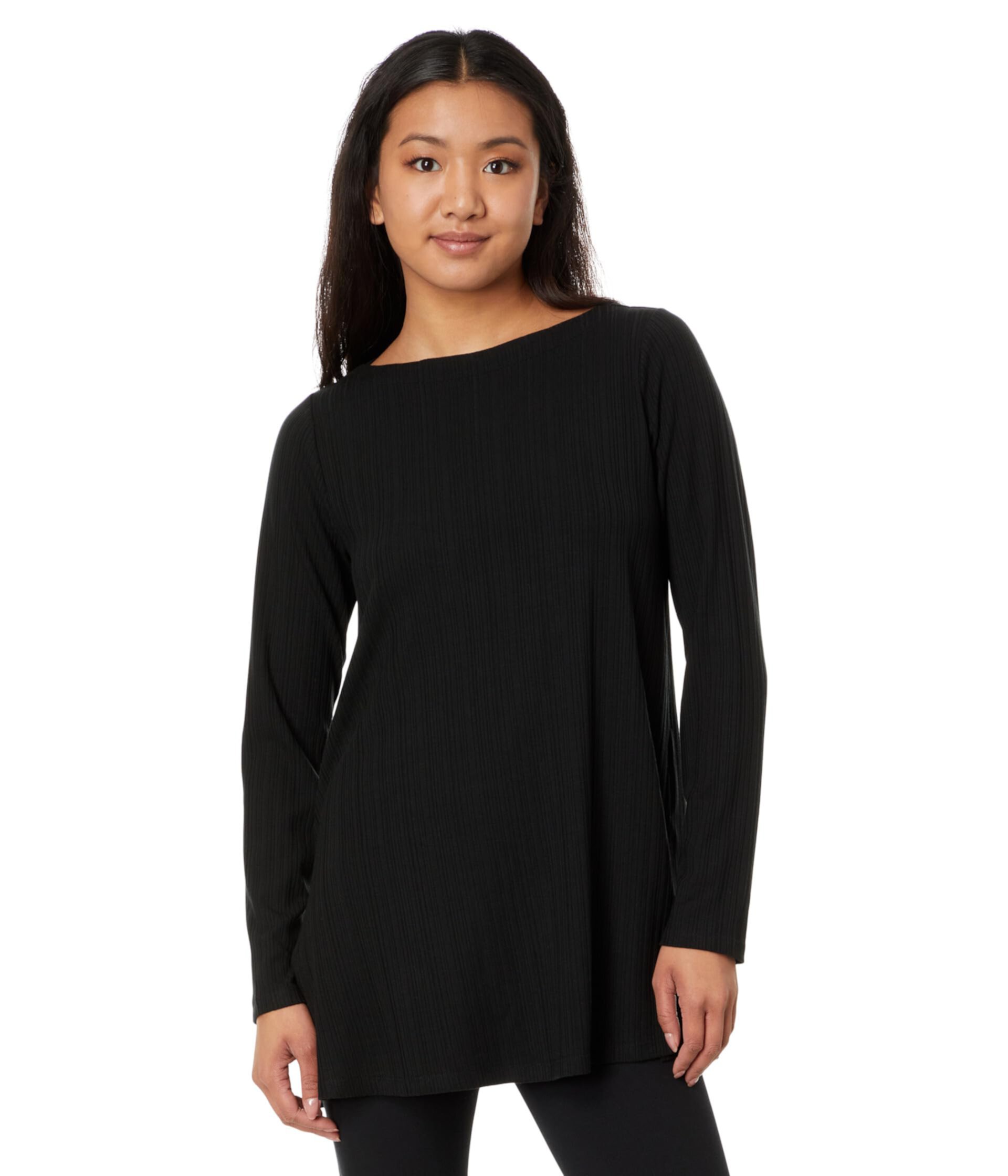 Женская Футболка Eileen Fisher Long Sleeve Bateau Neck Eileen Fisher