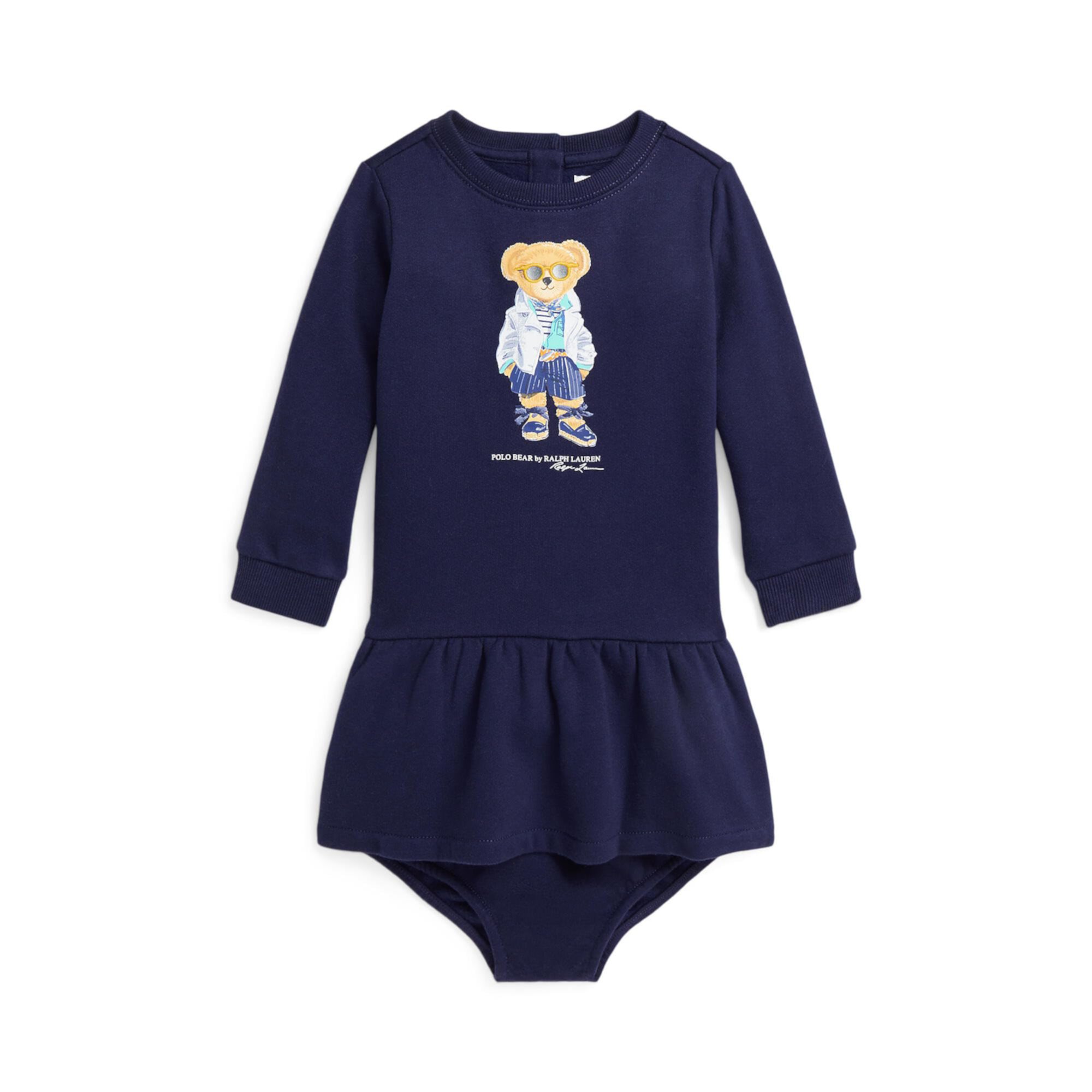 Флисовое платье Polo Bear (для младенцев) Polo Ralph Lauren