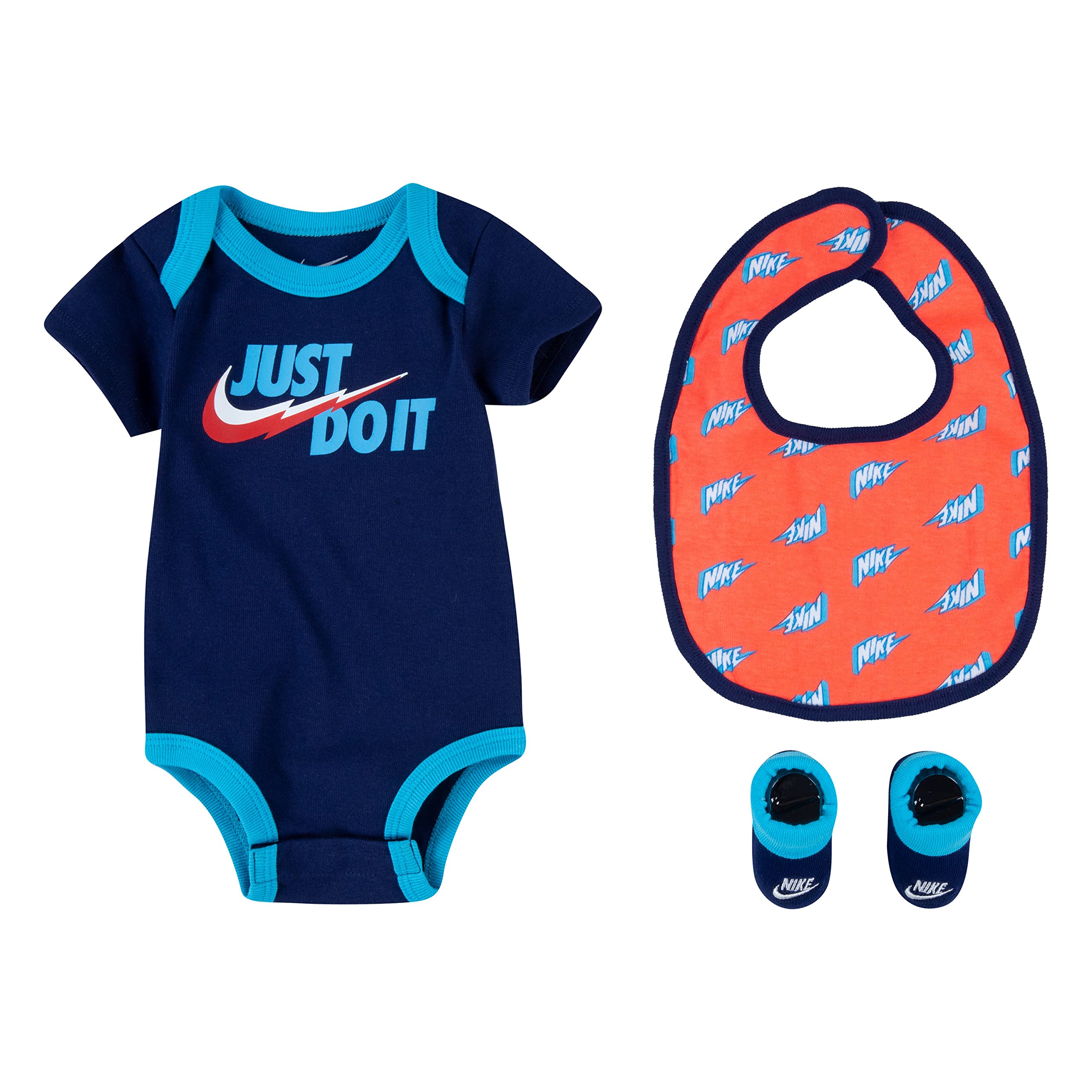 Детский комплект одежды Nike для мальчиков Bodysuit Bib Bootie Set (Infant) Nike Kids