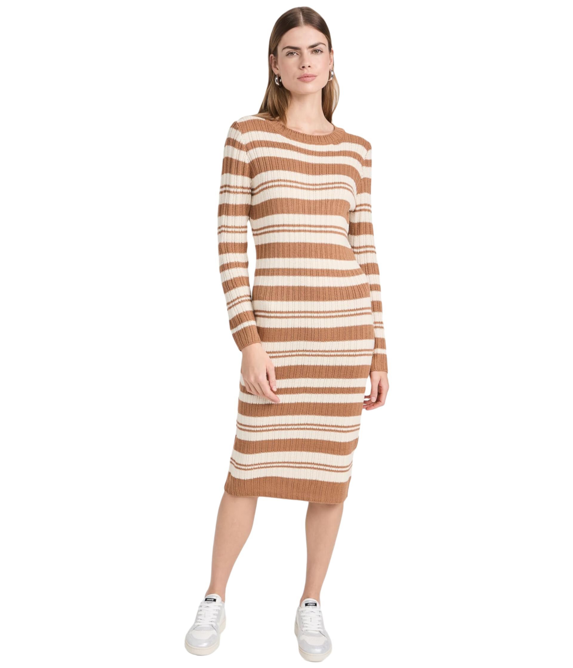 Платье-свитер в полоску Duo Line & Dot